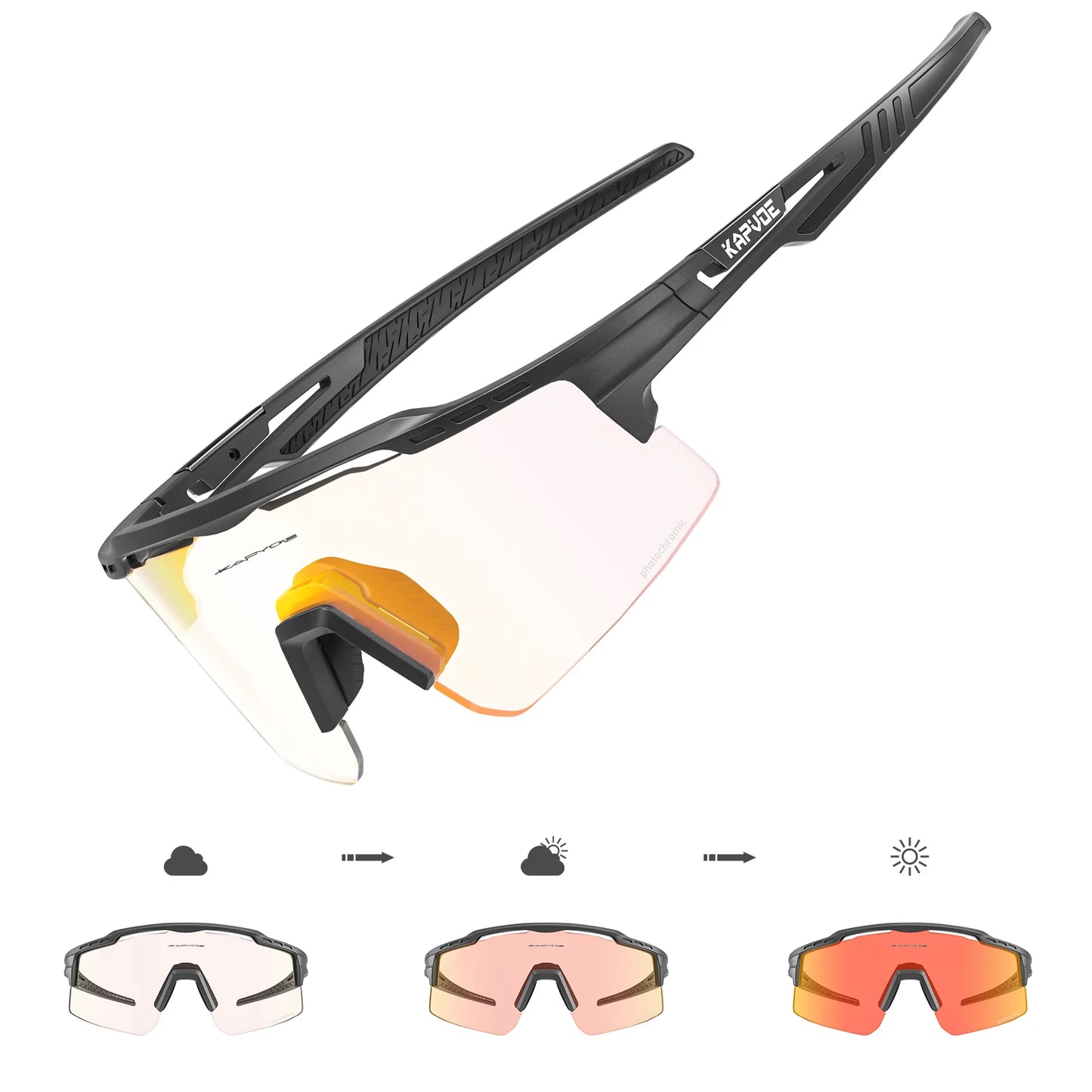 Polarized Cycling Sunglasses – UV400 Protection, TR90 Frame for Men & Women