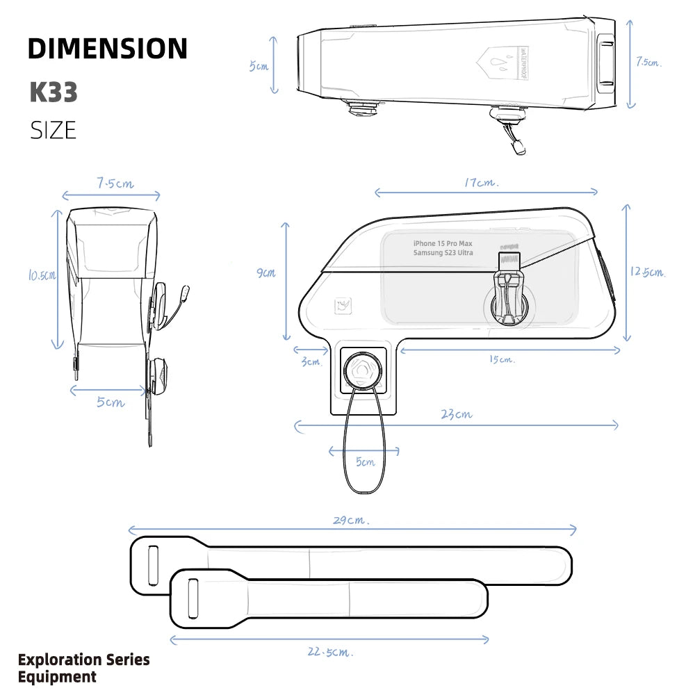 Magnetic Waterproof Top Tube Bike Bag – 2L Compact Storage