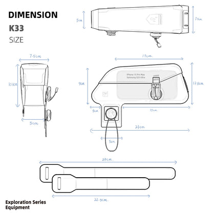 Magnetic Waterproof Top Tube Bike Bag – 2L Compact Storage