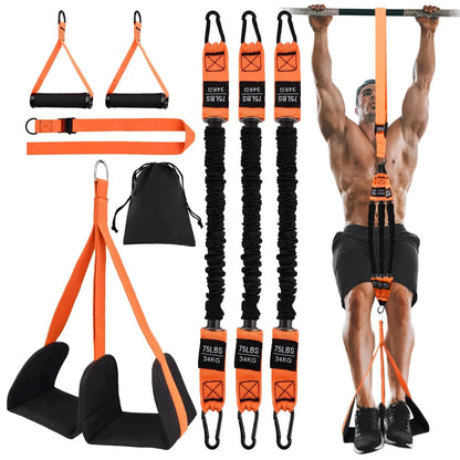 Pull-Up Resistance Bands Set (3 Levels) – Strength, Stretching, Recovery
