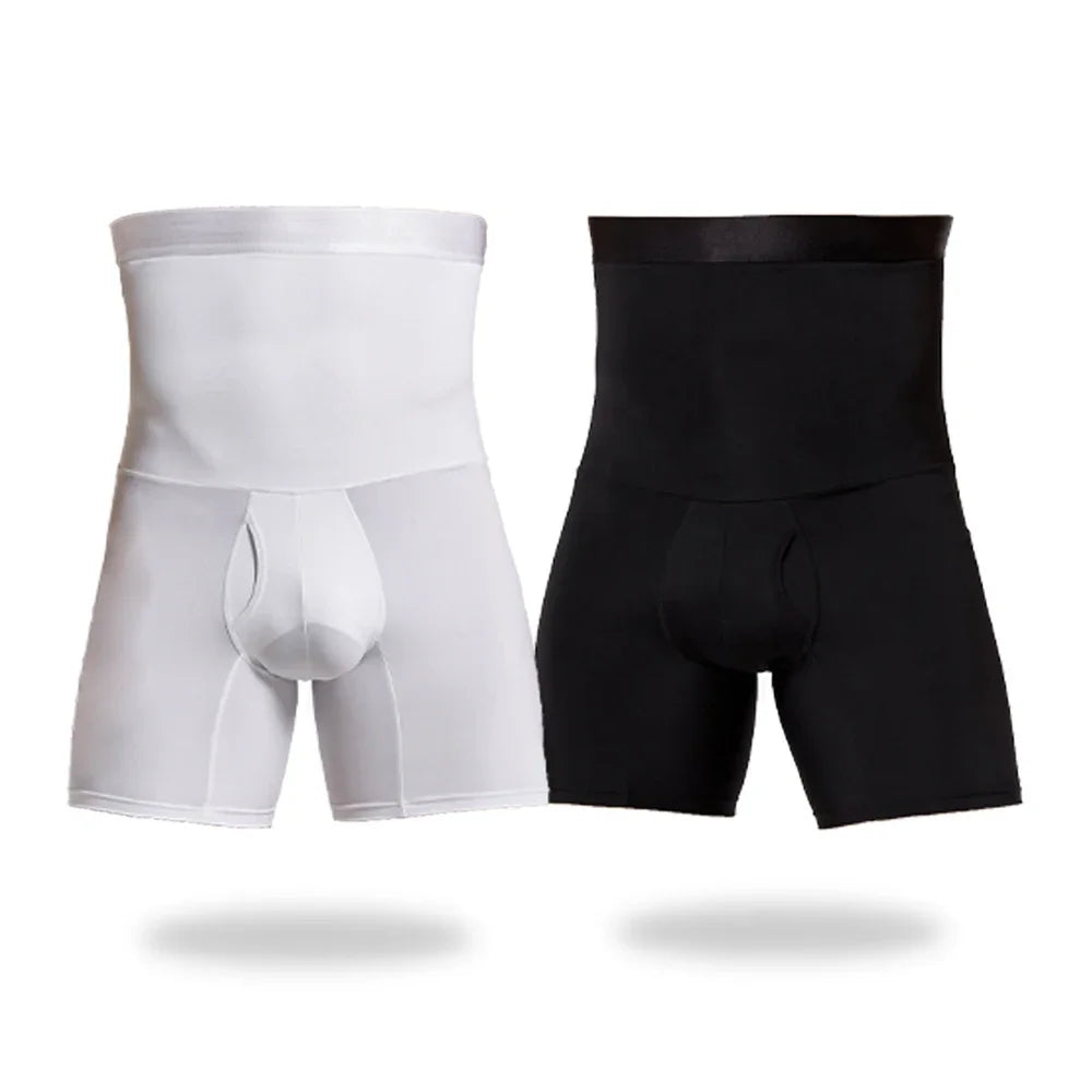 Men's High Waist Shapewear Boxer Briefs