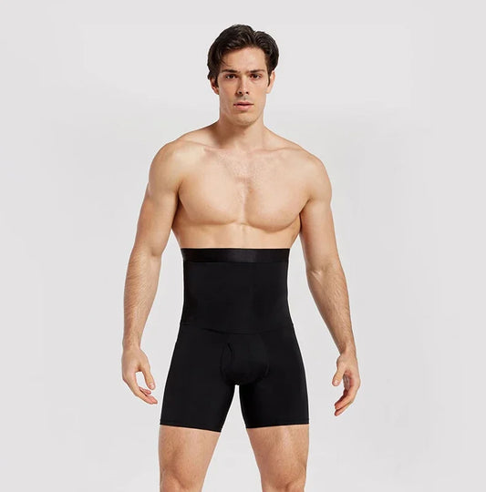 Men's High Waist Shapewear Boxer Briefs