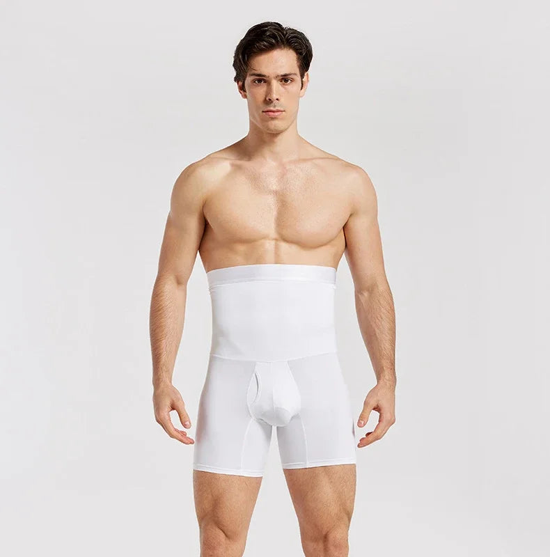 Men's High Waist Shapewear Boxer Briefs