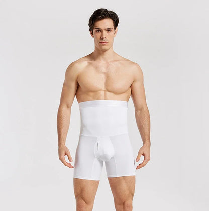 Men's High Waist Shapewear Boxer Briefs