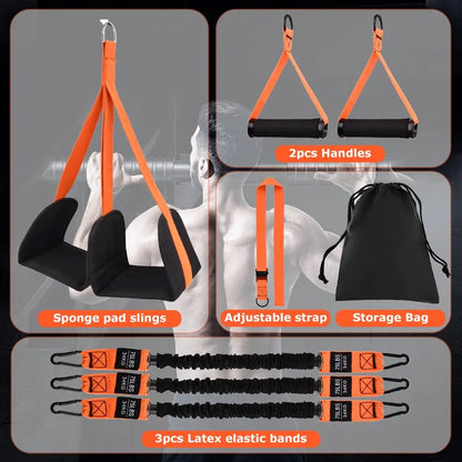 Pull-Up Resistance Bands Set (3 Levels) – Strength, Stretching, Recovery
