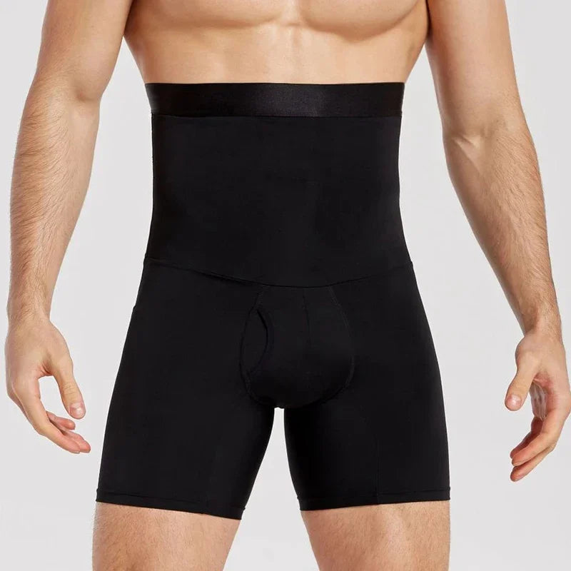 Men's High Waist Shapewear Boxer Briefs
