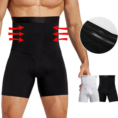 Men's High Waist Shapewear Boxer Briefs