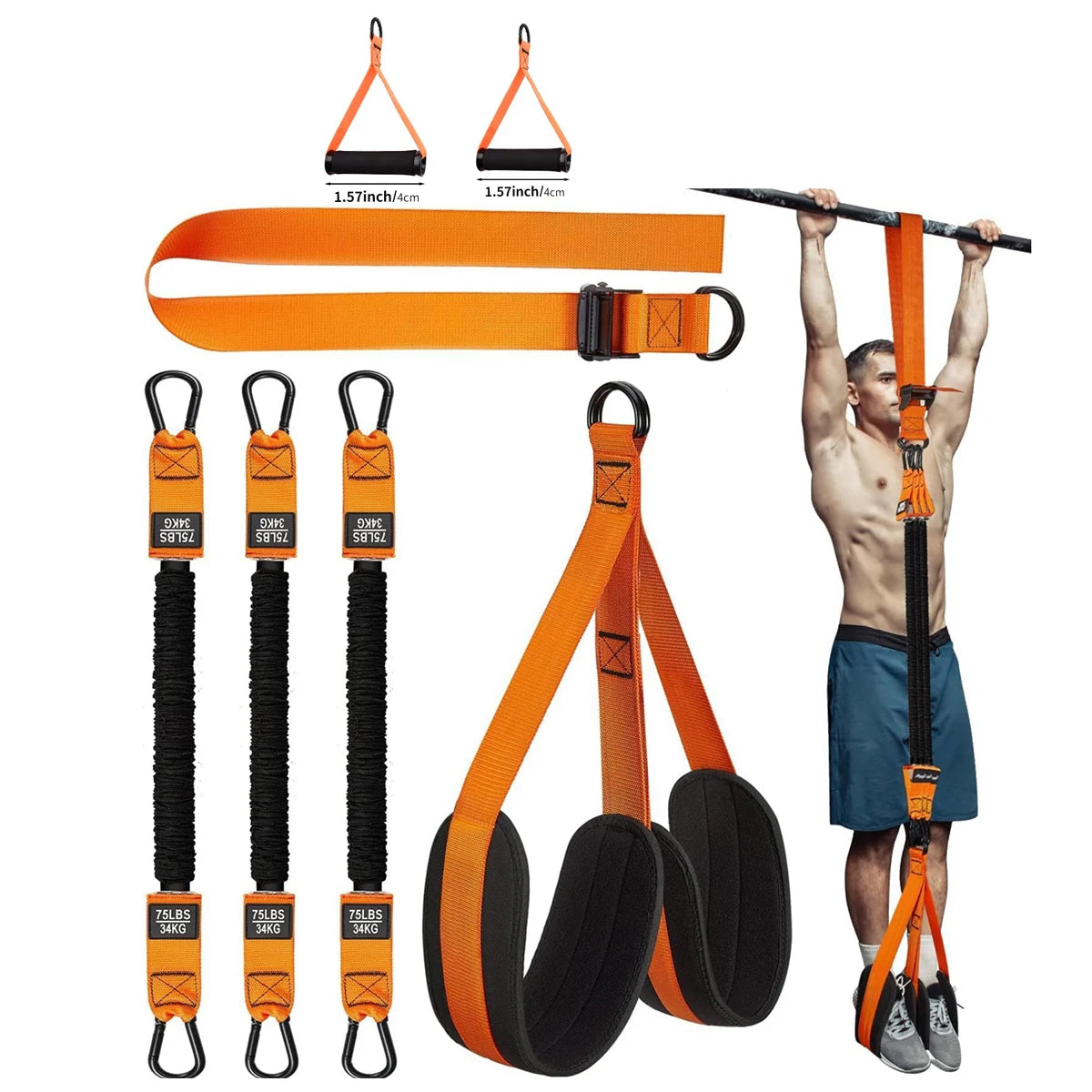 Pull-Up Resistance Bands Set (3 Levels) – Strength, Stretching, Recovery