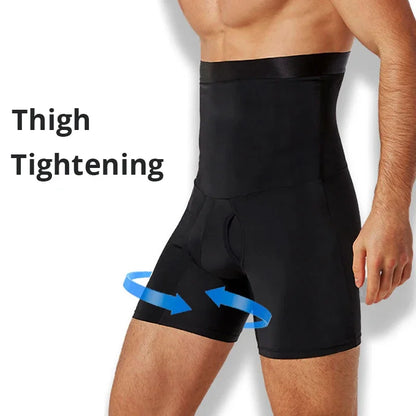 Men's High Waist Shapewear Boxer Briefs